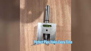 Magnetic Pipe Center Punch Locator for Accurate Hole Sawing